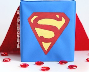 Superman Valentine Card Box Holder