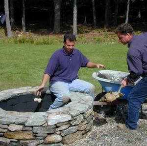 DIY Stone Fire Pit