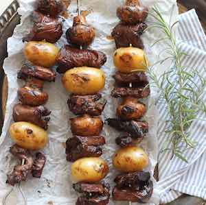 Balsamic Rosemary Steak Kabobs