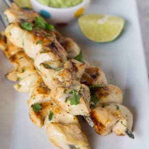 Cilantro Lime Chicken Kabobs 