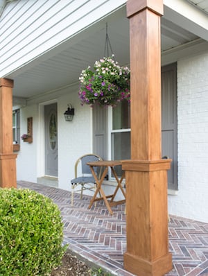 DIY craftman style Front Porch Columns