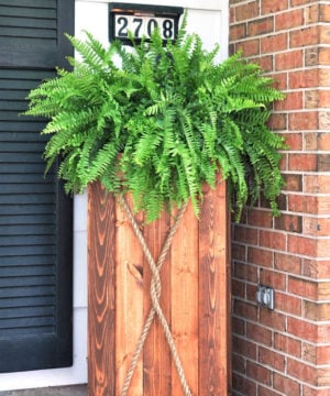 DIY Planter Tutorial for front porch