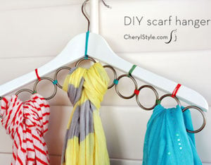 DIY Scarf Hanger