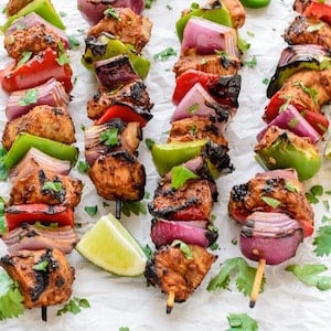  Fajita Chicken Kebabs