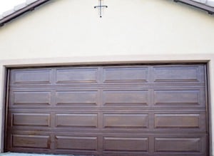 $20 DIY Garage Door Makeover curb appeal idea