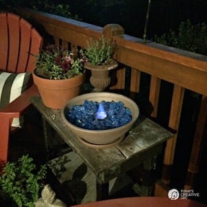 Tabletop Fire Bowl patio decor idea