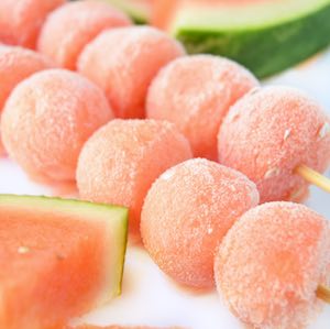Frozen Watermelon Kabobs