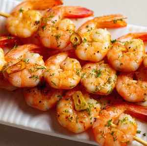 Shrimp Kabobs with Garlic-Lime Marinade