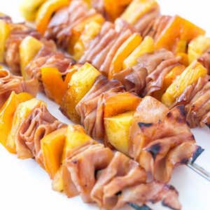 Hawaiian Ham and Pineapple Skewers