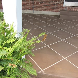Concrete Staining Patio "Tile"