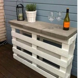 DIY Pallet Bar outdoor Furniture 