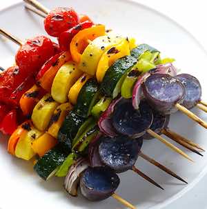 Rainbow Veggie Skewers