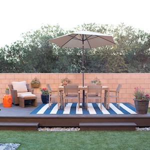 DIY Floating Deck patio idea