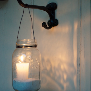 Mason Jar Candle Holder for Patio