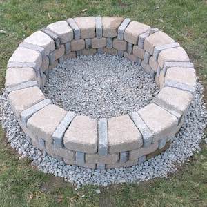 DIY Brick Fire Pit