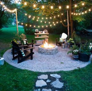 DIY Circular Fire Pit Patio