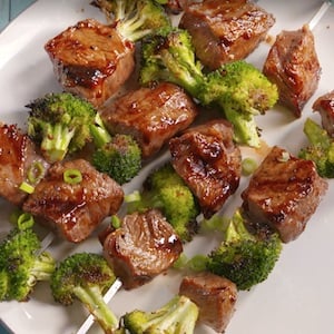 Beef & Broccoli Kebobs