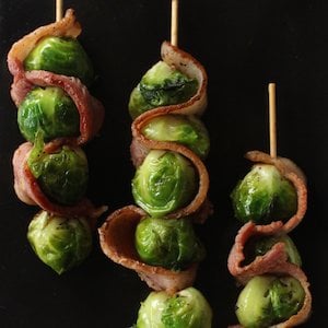 Bacon and Brussels Sprouts kabobs