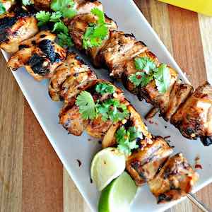 Honey-Lime Chicken Skewers