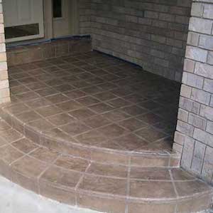 Concrete Floor Stain for front porch