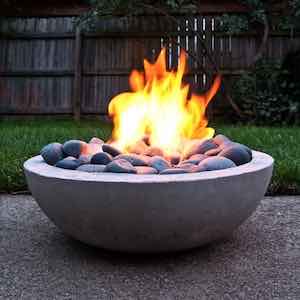 DIY Modern Concrete Fire Pit 