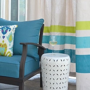 Outdoor patio Curtains decor idea