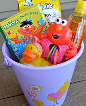 Dollar Tree Baby Easter Bucket