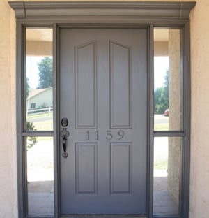 Front Door Molding curb appeal idea