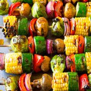 Grilled Fajita Vegetable Skewers