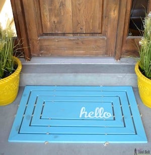 Wood Door Mat