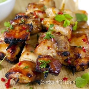 Key West Grilled Chicken kabobs