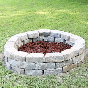 DIY stone firepit