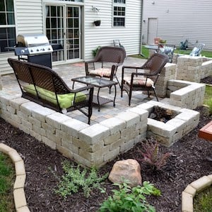 Backyard Paver Patio decor