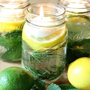 Summertime Floating Candles in a Jar