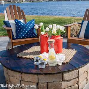 DIY Fire Pit Tabletop