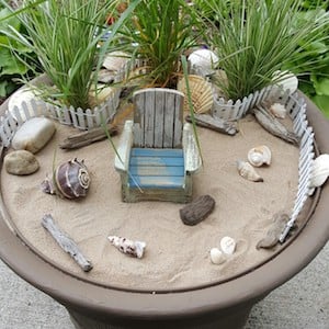 Beach Fairy Gardening