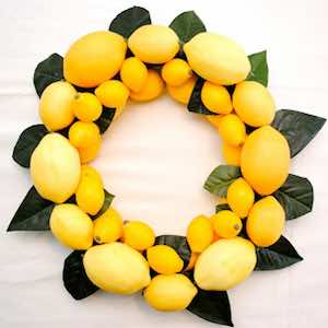 Lemon Wreath Tutorial