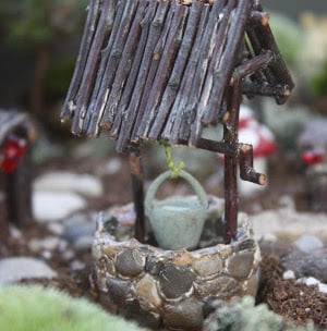 mini well for fairy garden
