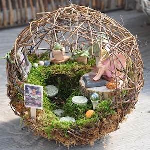 Grapevine Fairy garden Orb