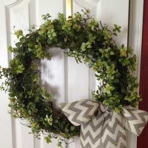 Easy Garland Wreath