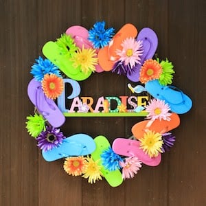 Flip Flops in Paradise Wreath