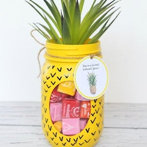 Pineapple Mason Jar summer craft