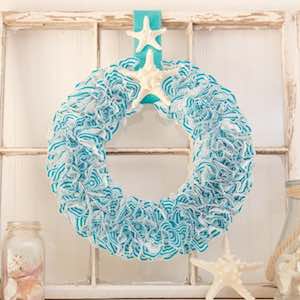 Teal Cupcake Liner Wreath