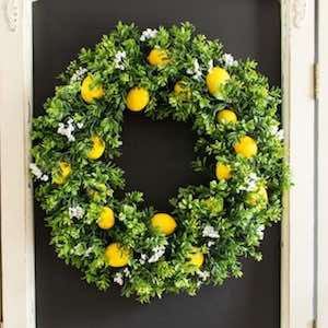 summer lemon wreath