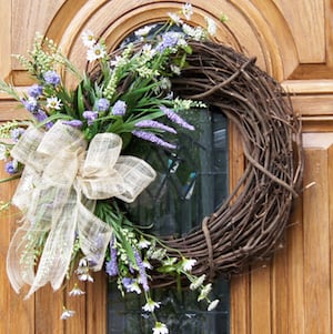 10 DIY Floral grapevine Wreath