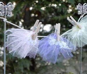 Mini Tulle Skirts on Clothesline