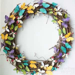 butterfly wreath