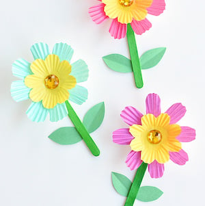 Cupcake Liner Flowers