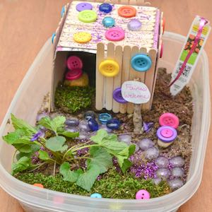 Fairy House summer activity for kids