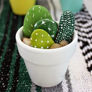 Hand Painted Mini Cactus 
